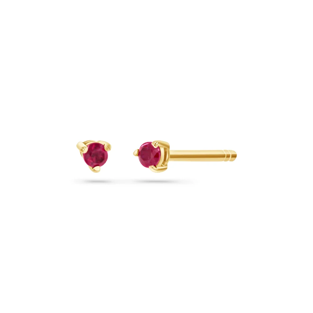 Tiny Gemstone Stud Earrings