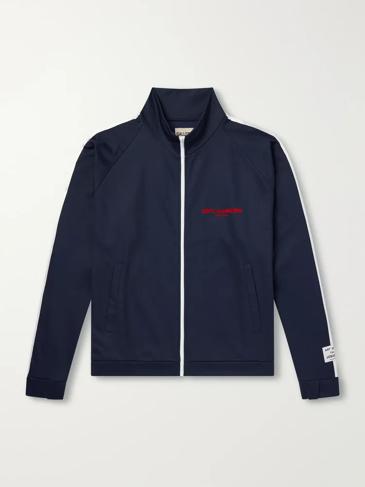 Logo-Appliquéd Jersey Track Jacket