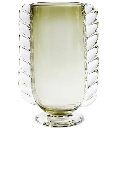 Vintage Braided Glass Vase