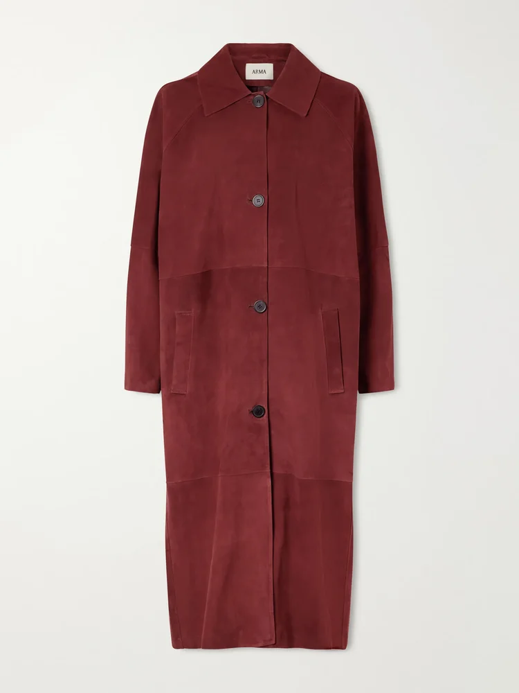 Judy oversized suede coat