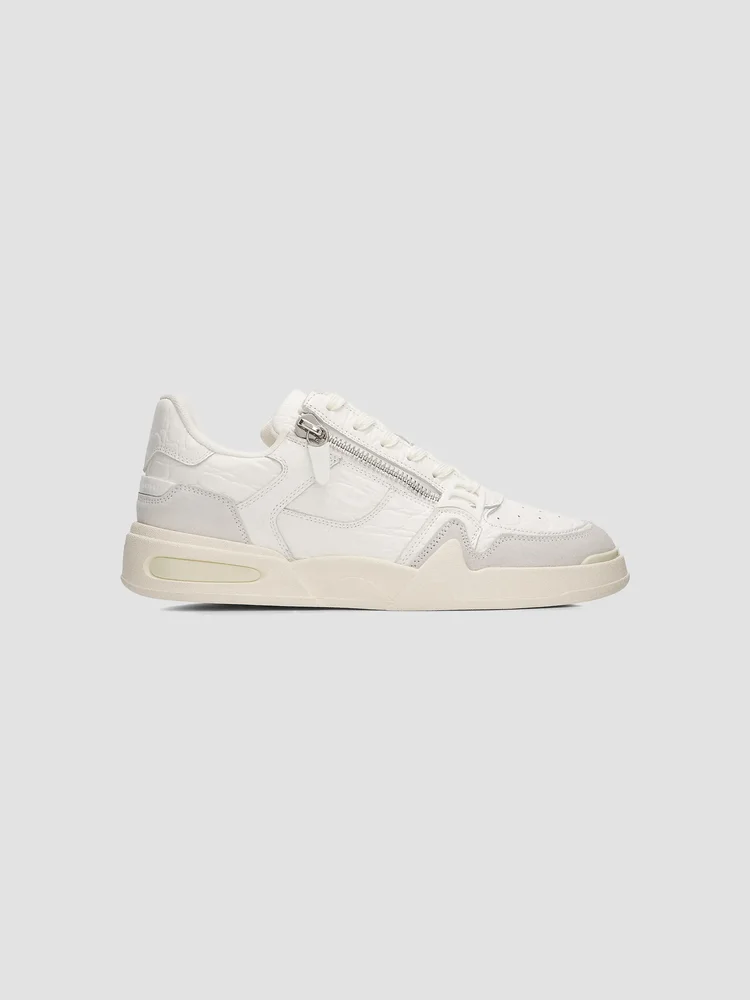 GZ Ghost Embossed-Leather Low-Top Sneakers