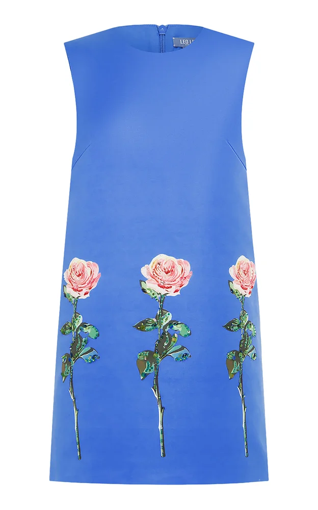 Yvonne Embellished Satin Mini Dress
