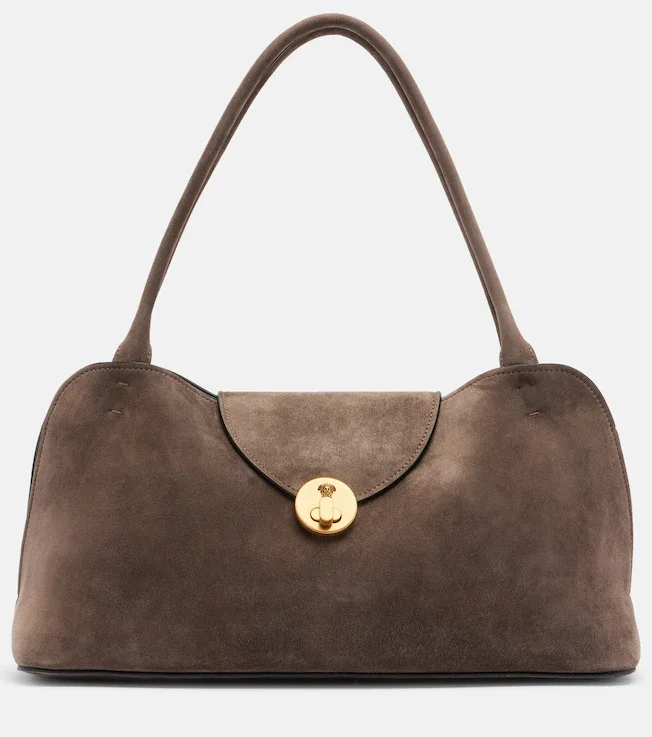 Vivian suede shoulder bag