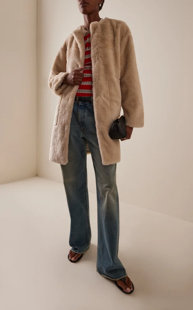 Martina Long Sherpa-Wool Coat