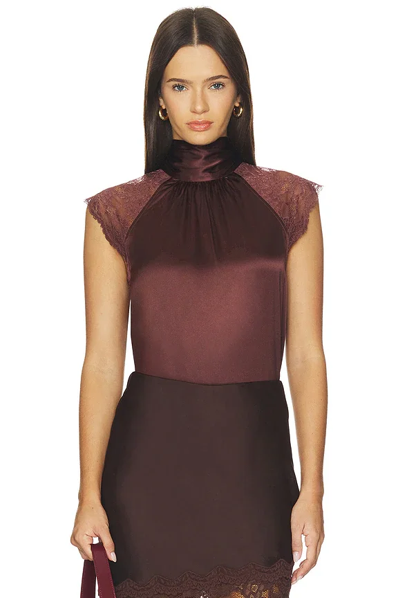 Rachel Chantilly Lace Halter Blouse