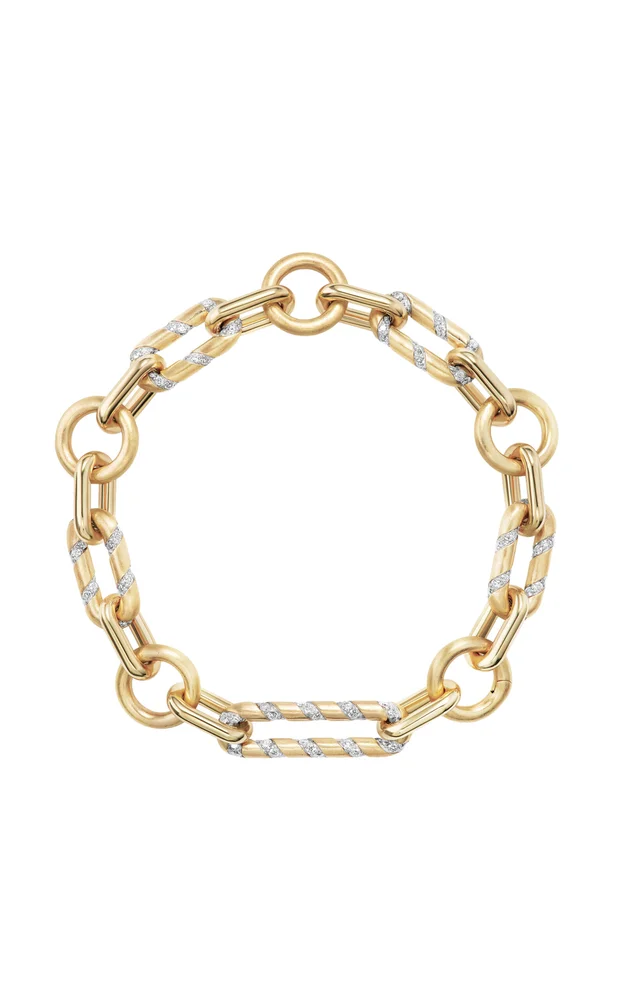 14K Yellow Gold Diamond Bracelet