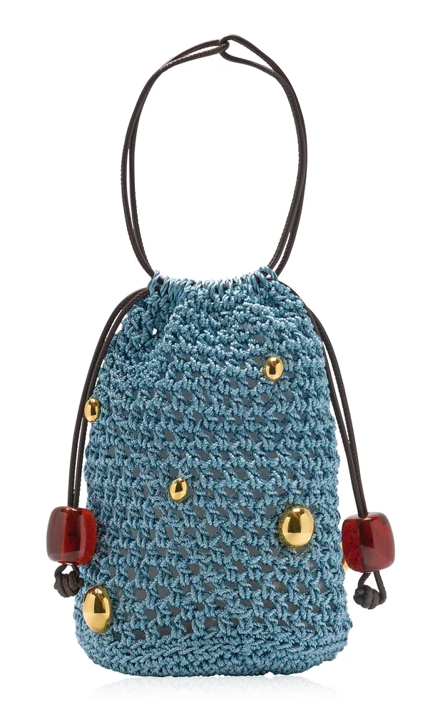 Isola Woven Bag In Harbor