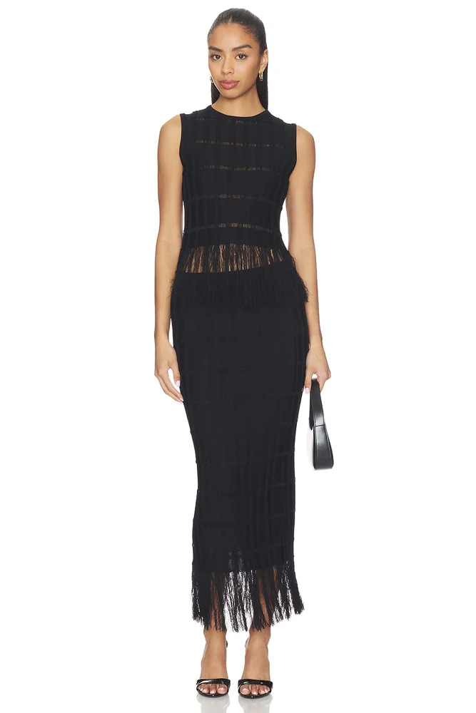 Aria Fringe Knit Set