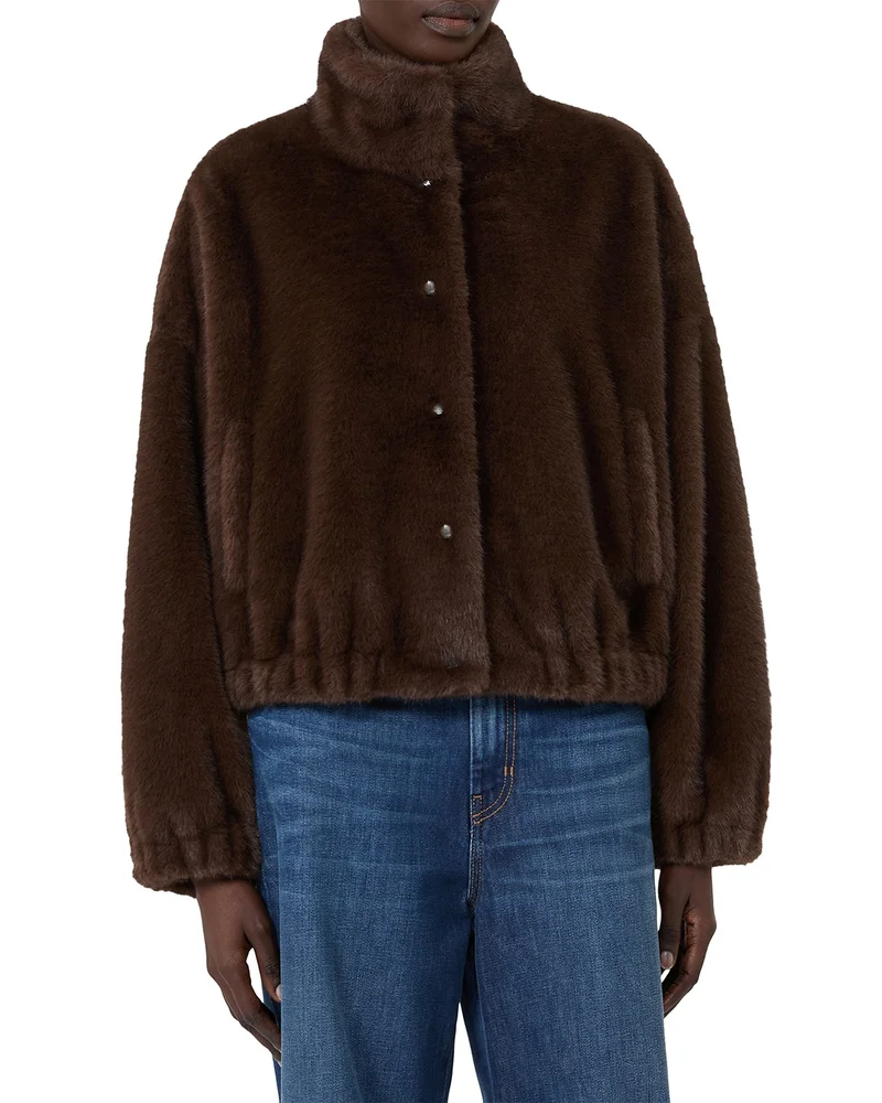 Wkdanemone Boxy Faux Fur Jacket