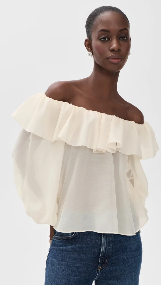 Alta Off Shoulder Ruffle Blouse