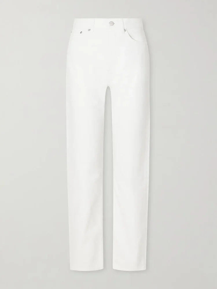 Sharon mid-rise straight-leg jeans