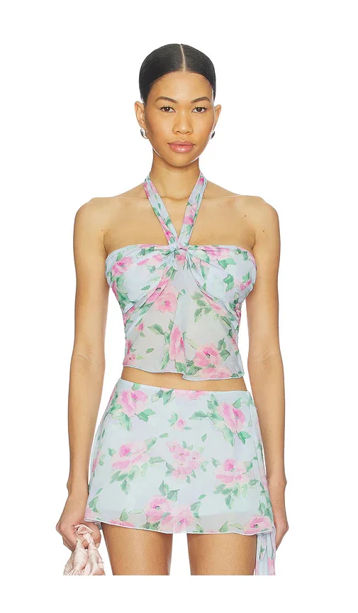 Maribel Chiffon Halter Top Frankies Bikinis