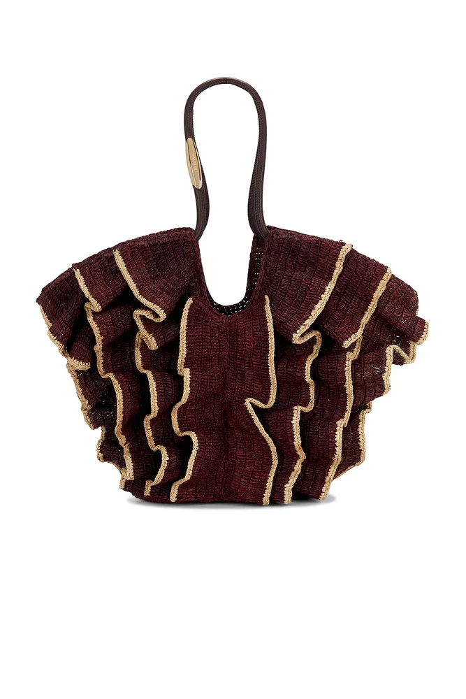 Goldentime Medium Ruffle Tote