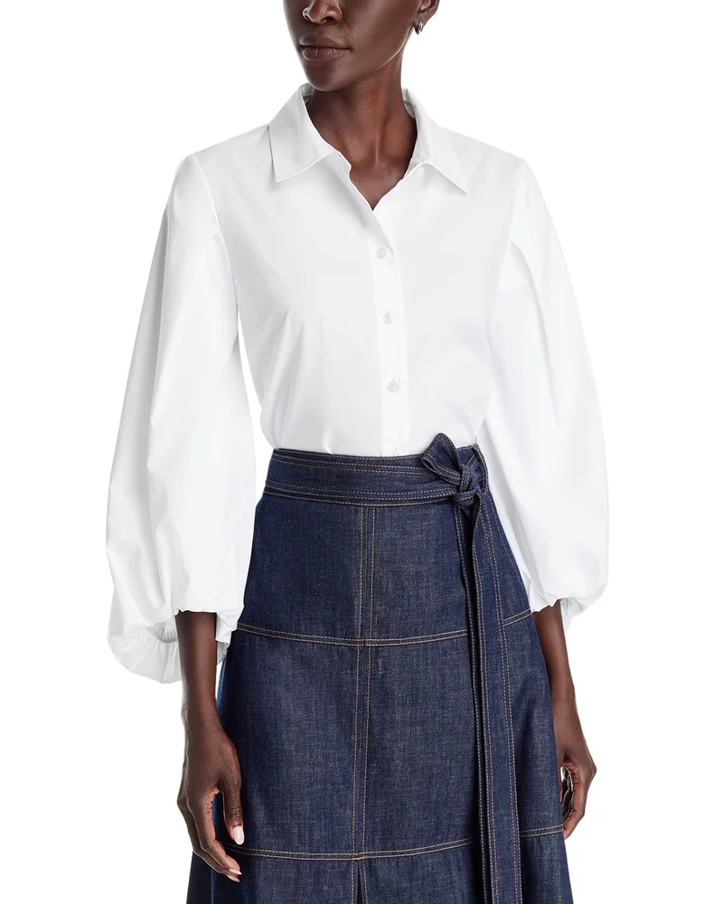Marina Collared Cotton Top