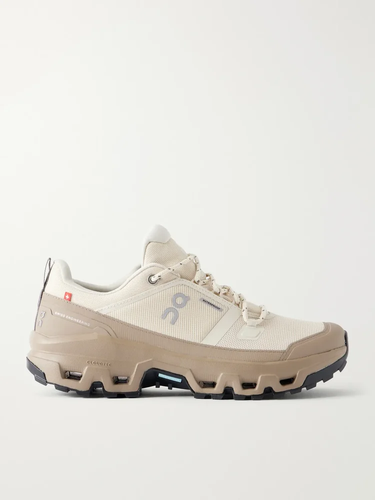 Cloudrock Low WP rubber-trimmed stretch mesh sneakers