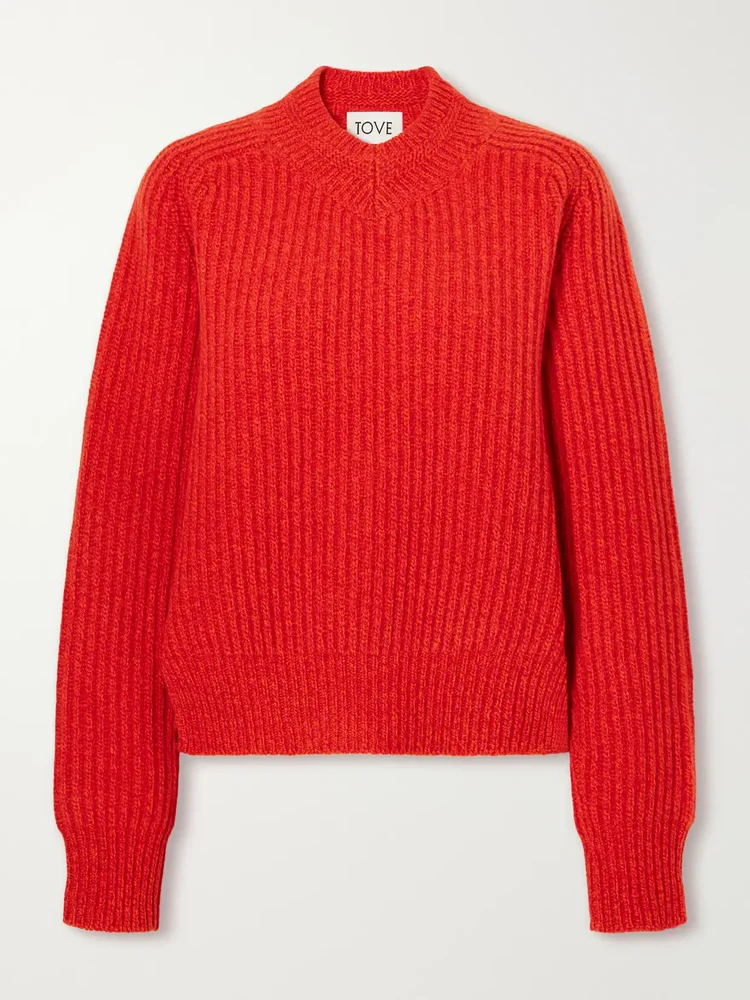 Eilis ribbed-knit wool sweater