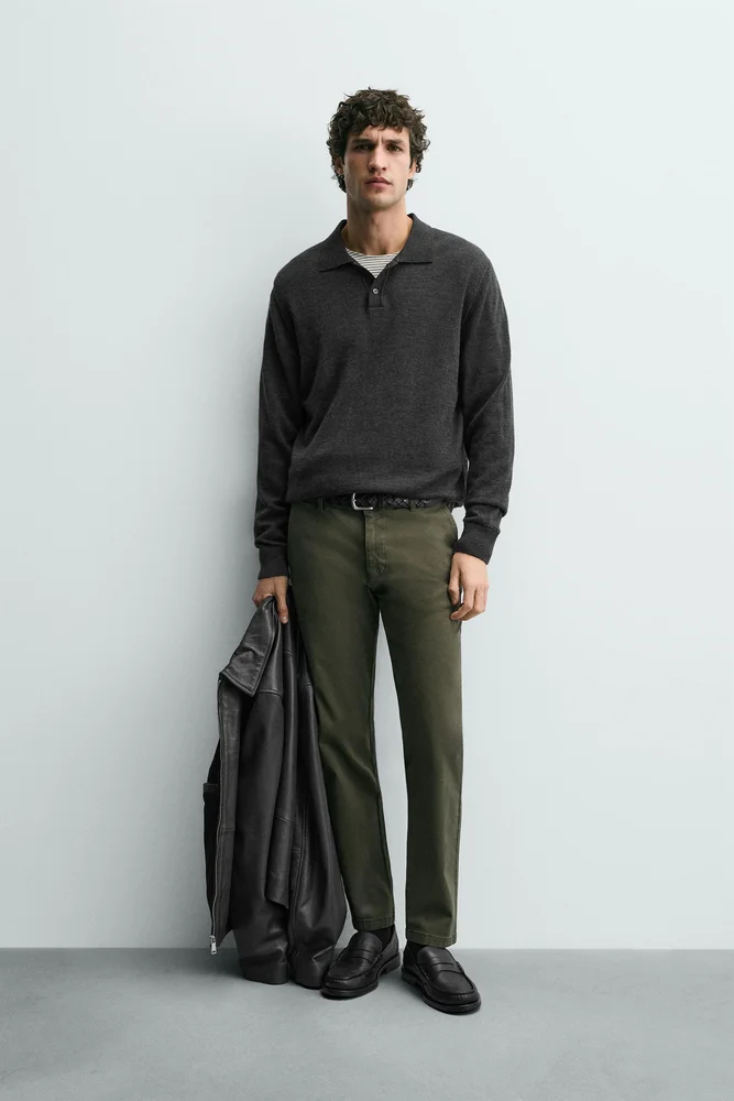 Zara SKINNY FIT CHINO PANTS