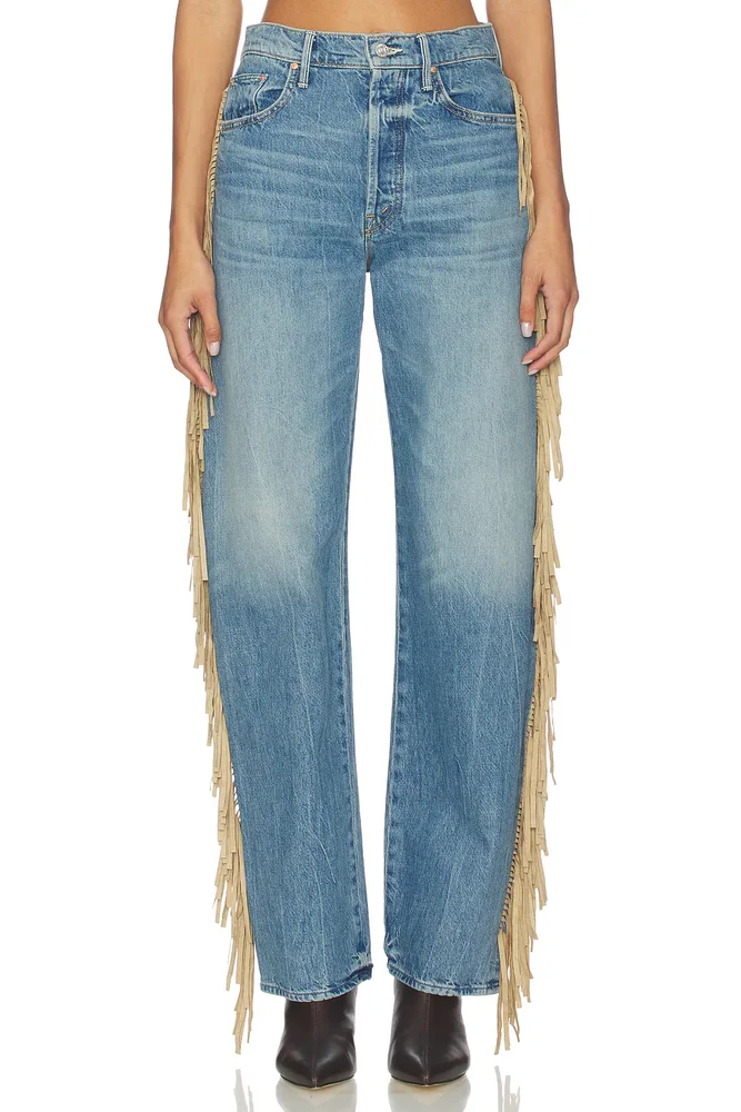 The Fringe Half-pipe Button Sneaker Jeans