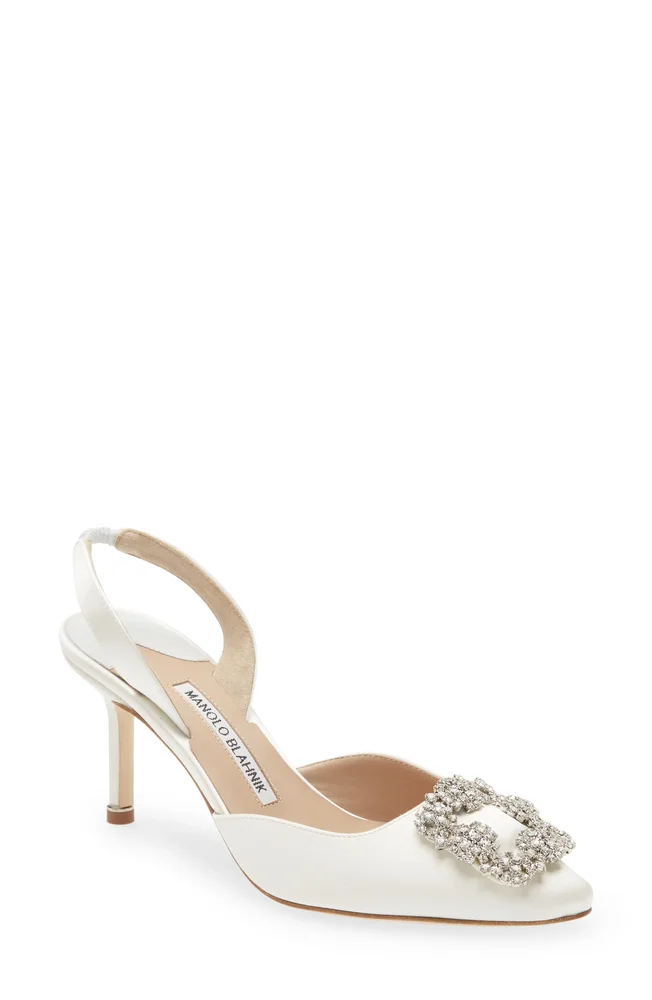 Hangisli Crystal Buckle Slingback Pump
