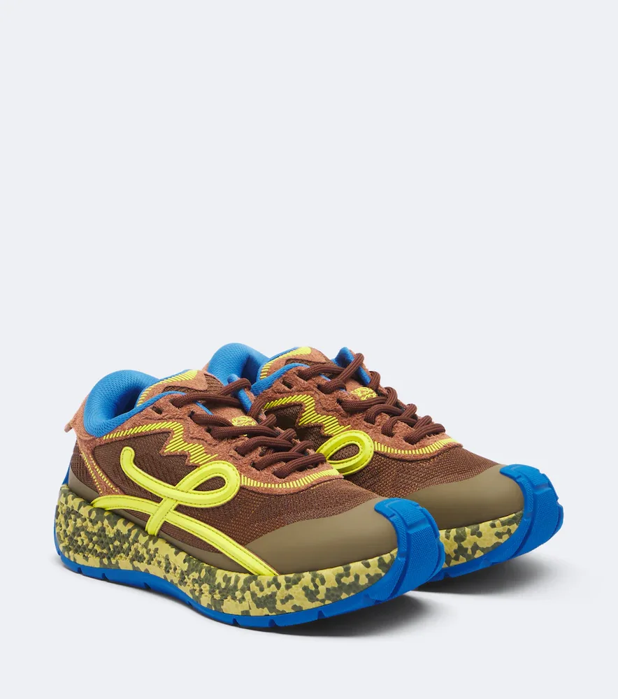 Pogo suede-trimmed sneakers