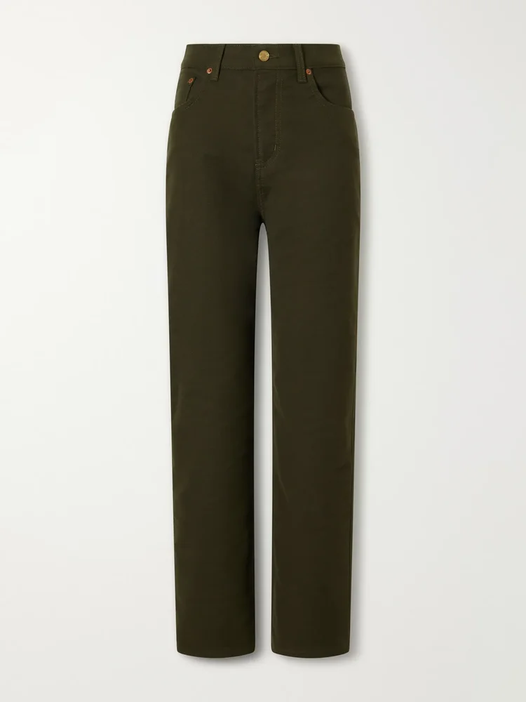 Plein mid-rise straight-leg jeans