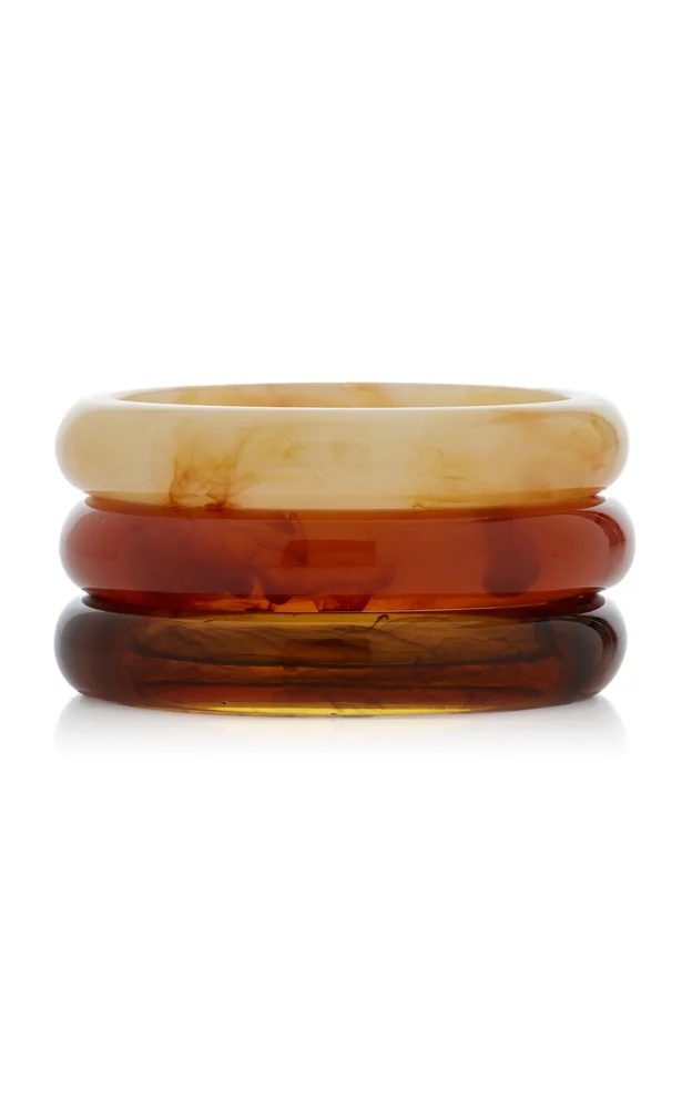 Exclusive Set-Of-Three Resin Bangles