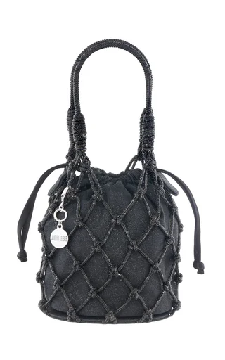 Sparkle Net Satin Pouch