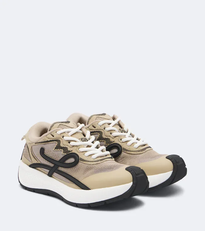 Pogo mesh-trimmed sneakers