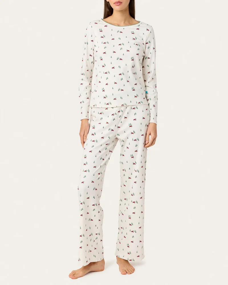 Ellie PJ Set in Big Red Trucks