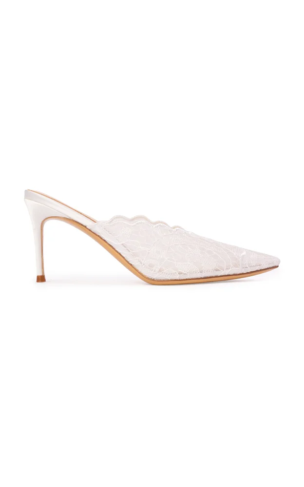 Ash Lace Mules