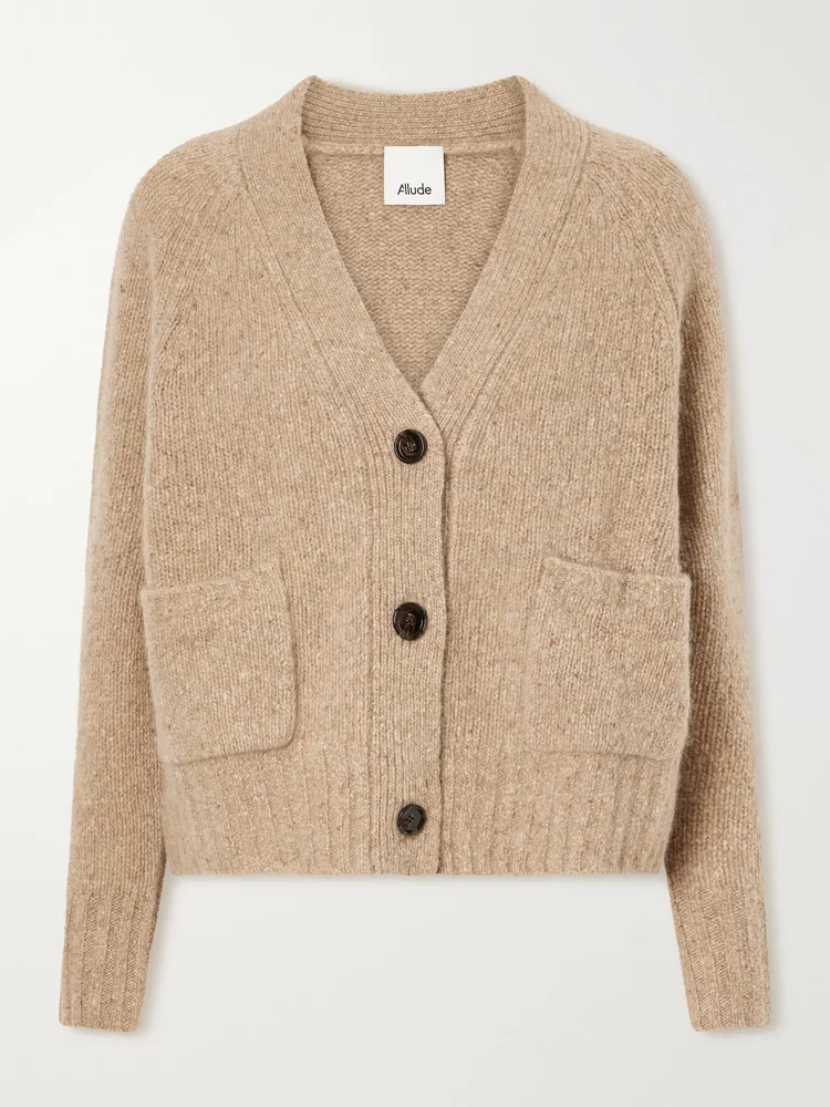 V-neck cashmere cardigan