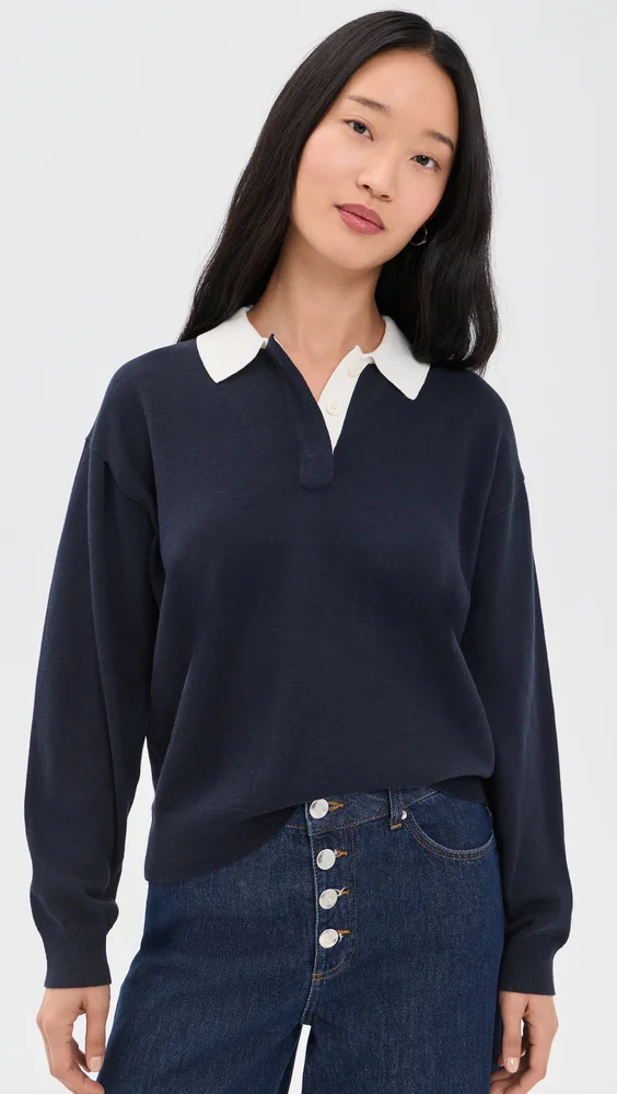 Bond Street Cashmere Polo Top