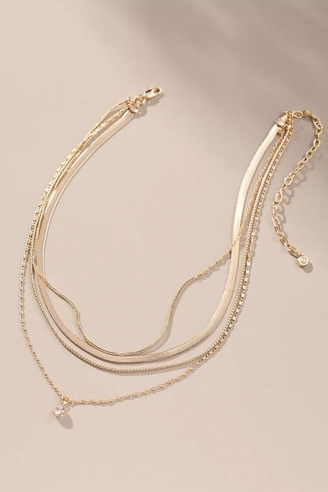 All the Chains Layered Necklace
