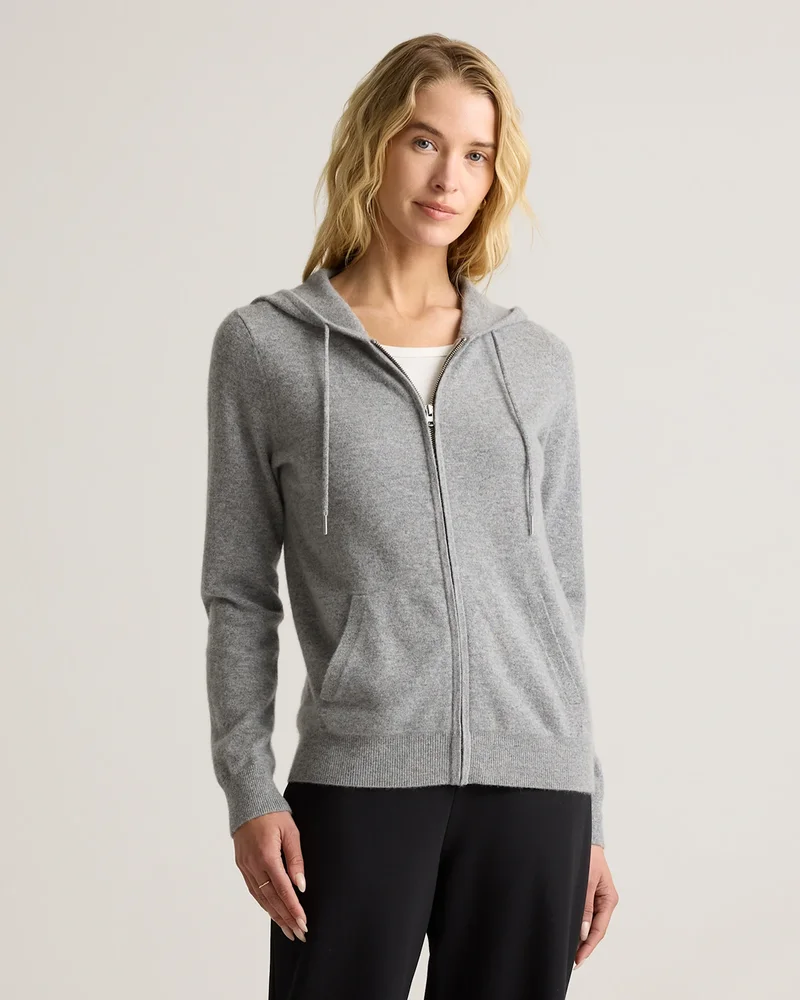 Cashmere Zip Hoodie