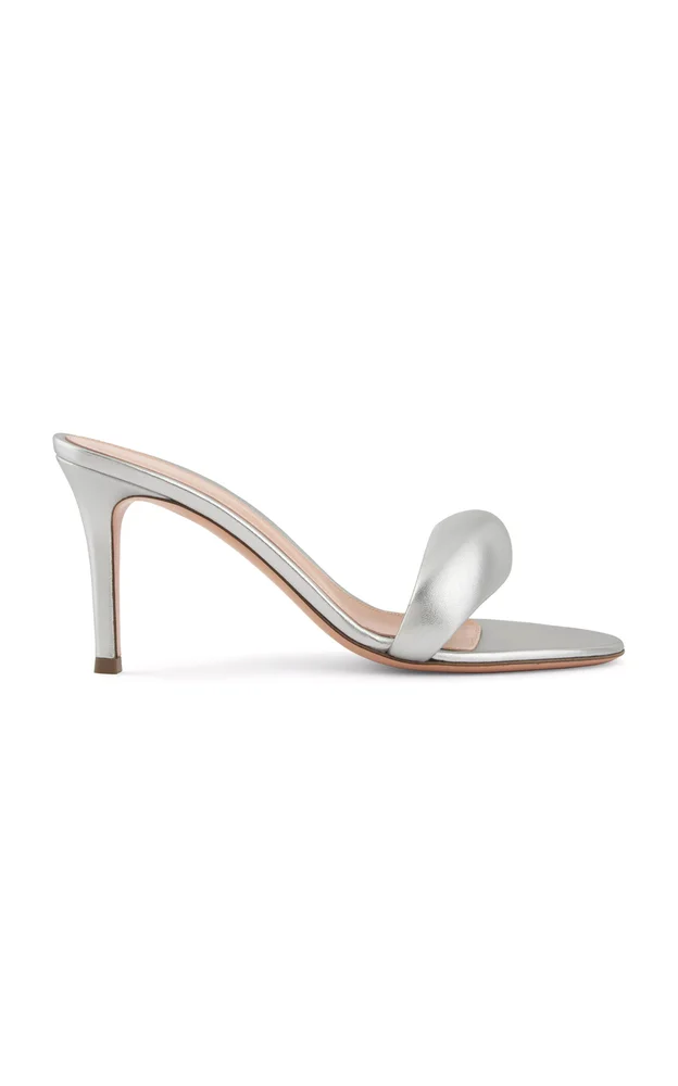Gianvito Rossi Leather Bijoux Mule 85