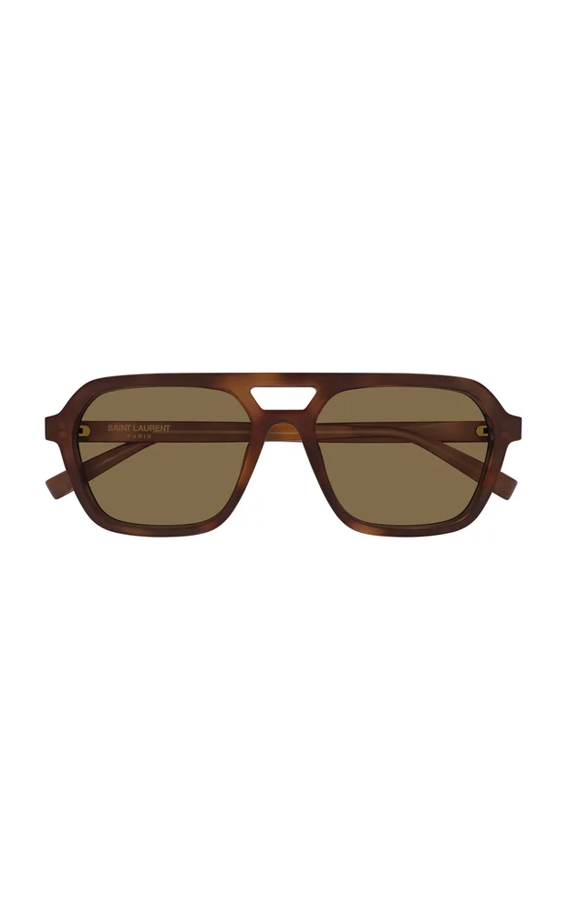 Aviator-Frame Acetate Sunglasses