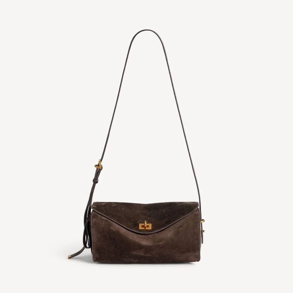 Balenciaga Le 7 Shoulder Bag Medium in Moka