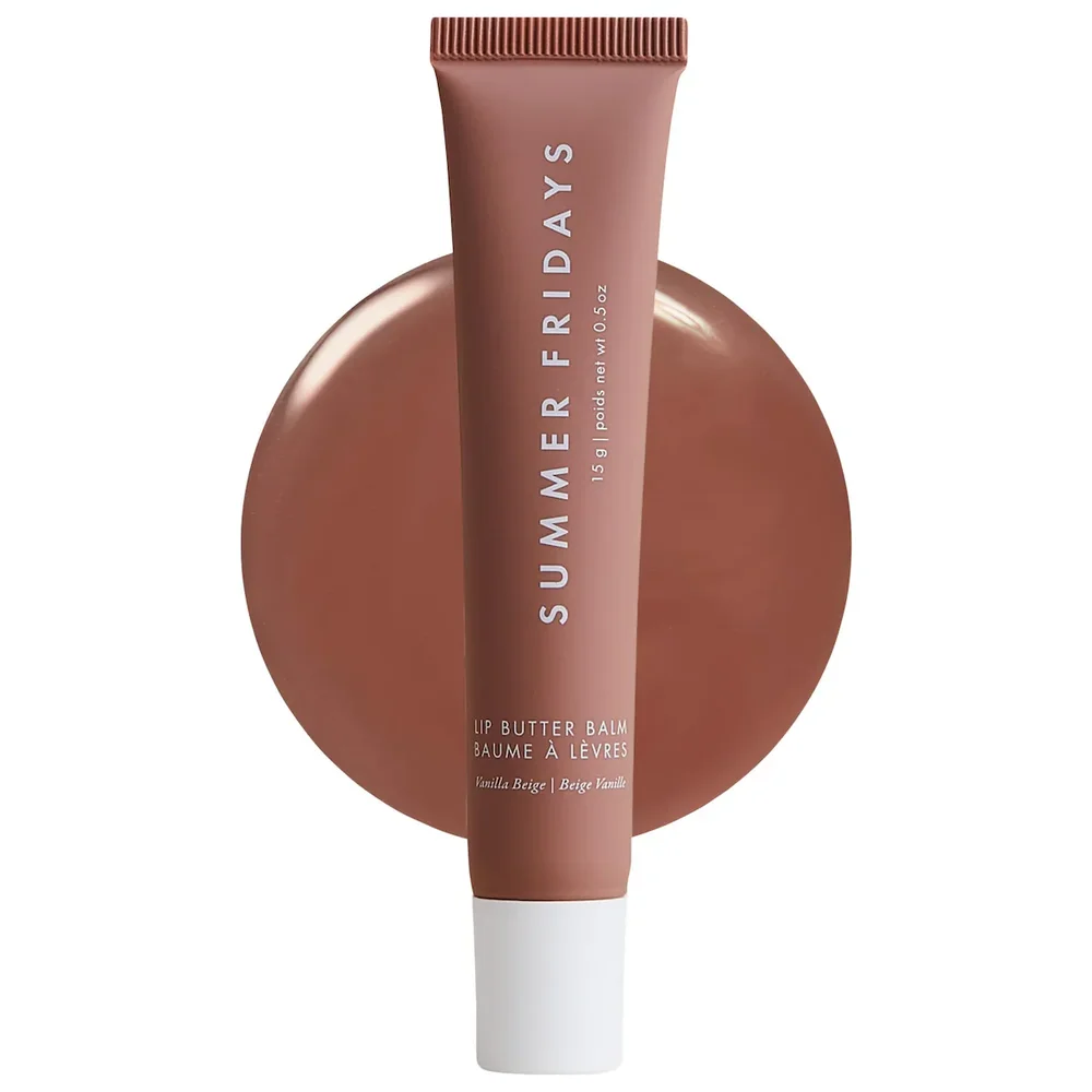 Lip Butter Balm Treatment for Hydration + Nourishing Shine in Vanilla Beige