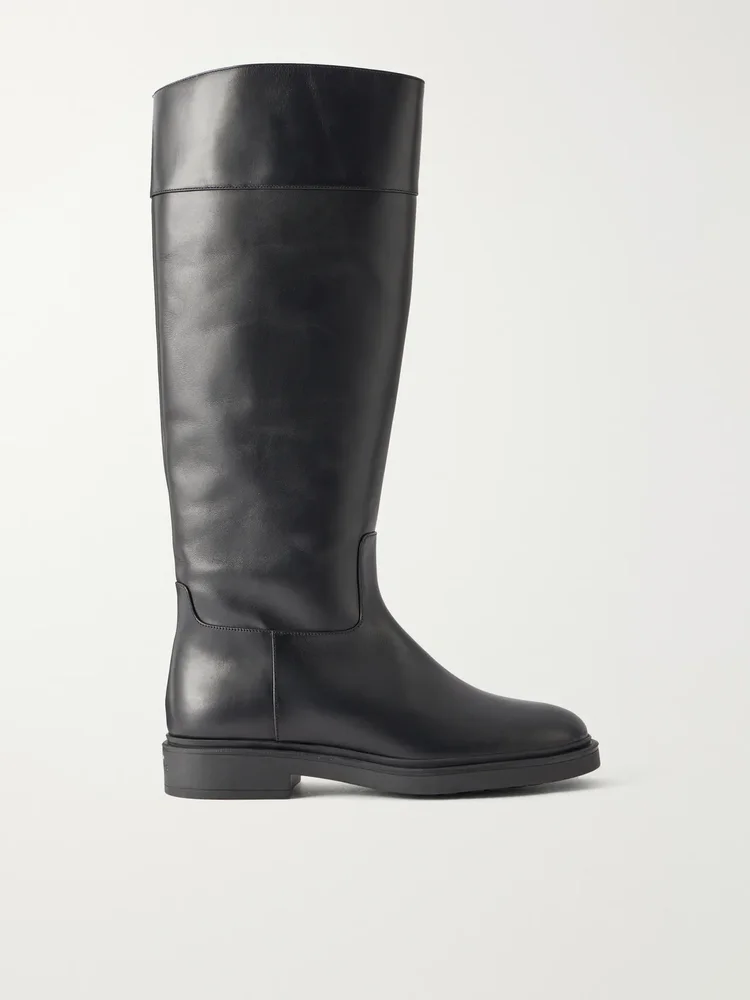 Ride 30 paneled leather knee boots
