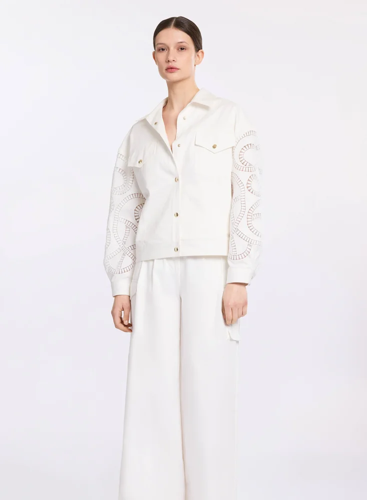 Macramé Embroidered Drill Jacket