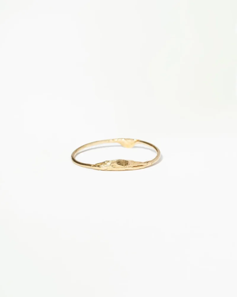 Gold Lands Stack Ring