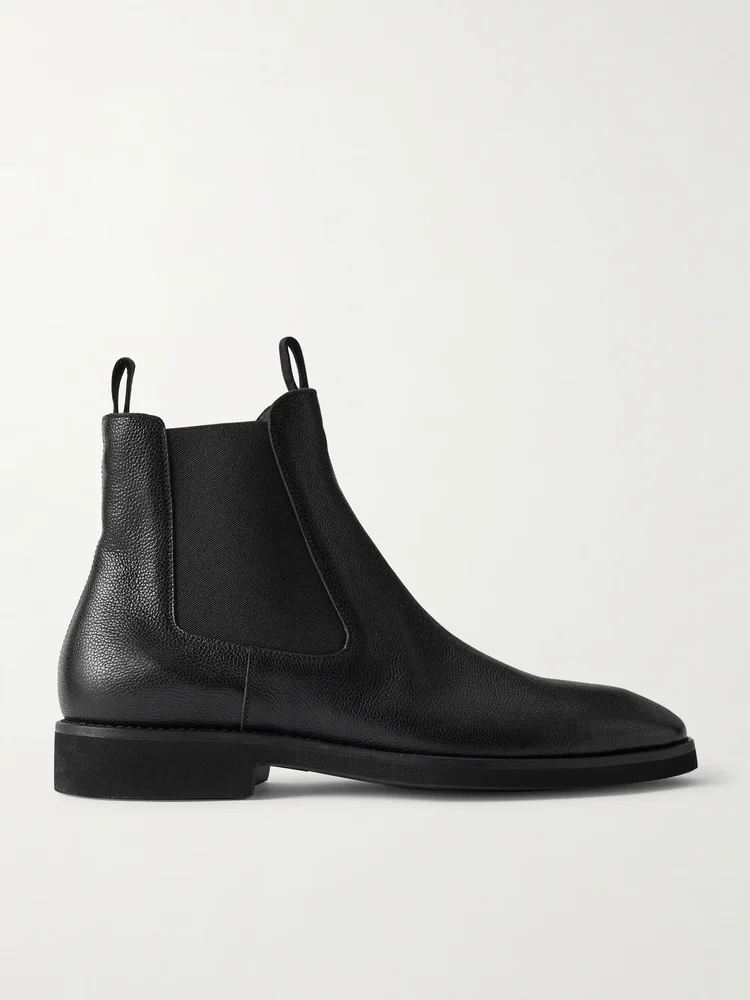 Owen Grained-Leather Chelsea Boots