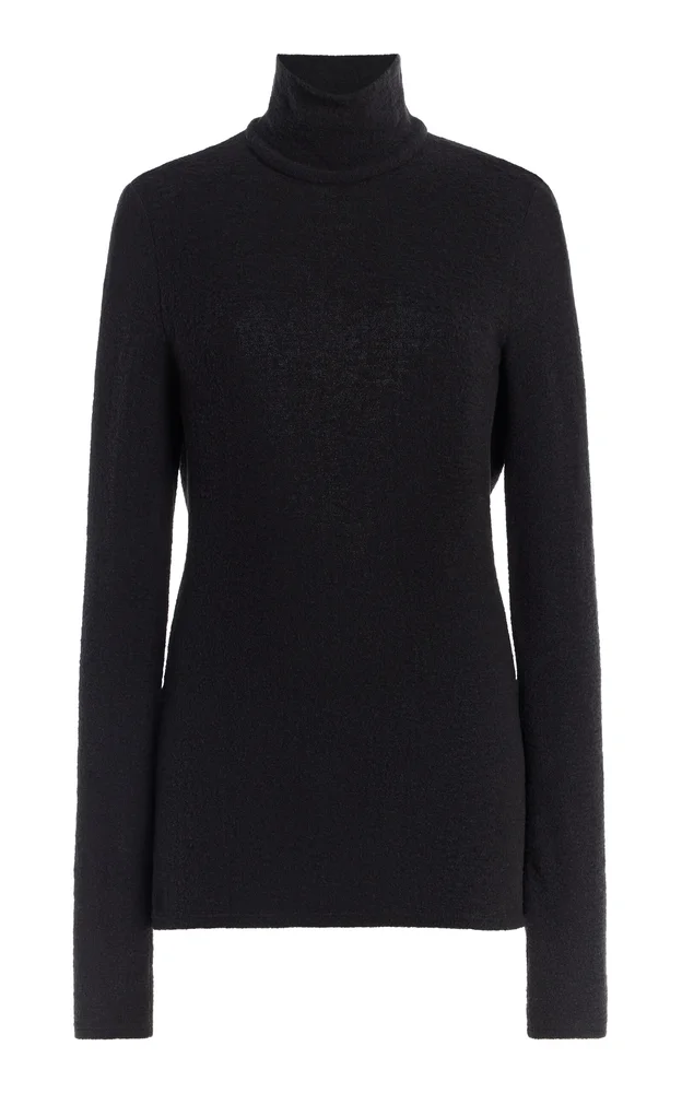 Cutout Knit Turtleneck Top