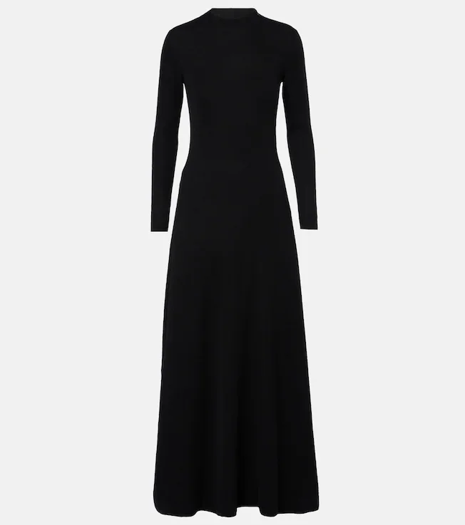 Cashmere and silk-blend maxi dress