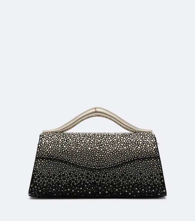 Petit Wave embellished top-handle bag
