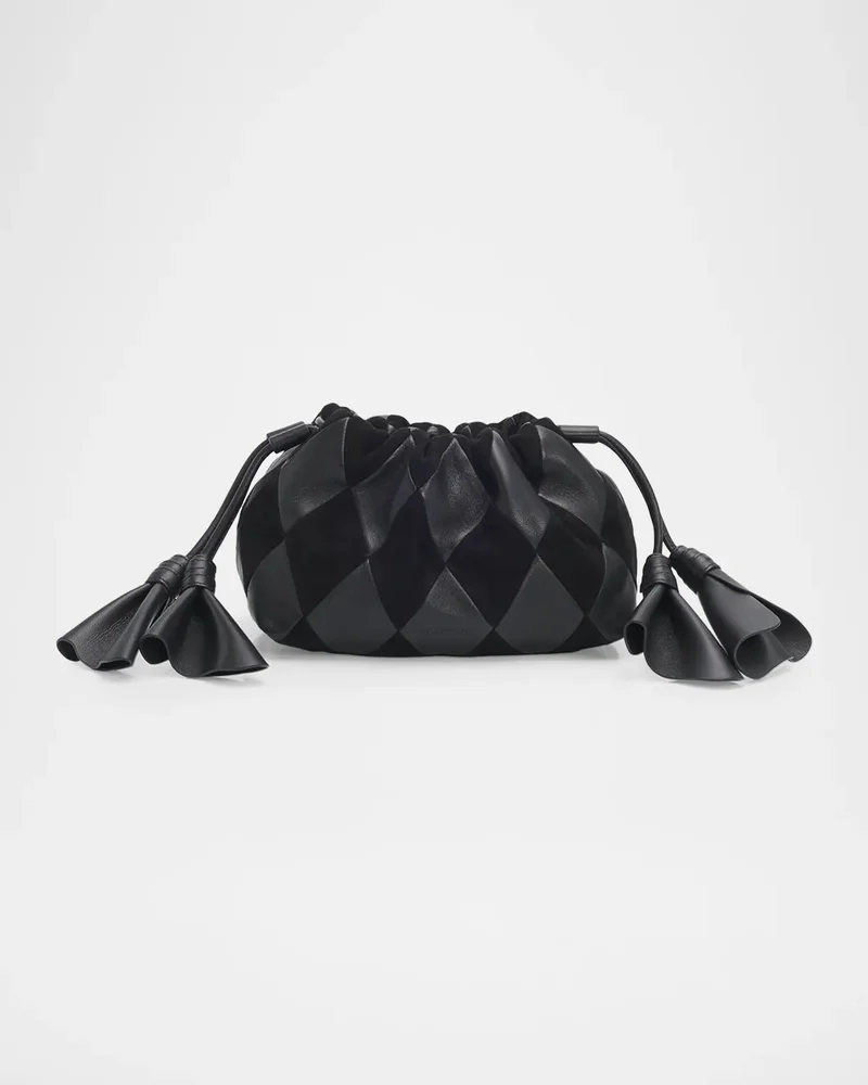 Cloud 91 Small Suede & Leather Clutch Bag