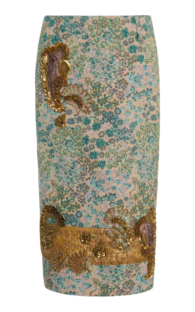 Sentista Embellished Midi Skirt