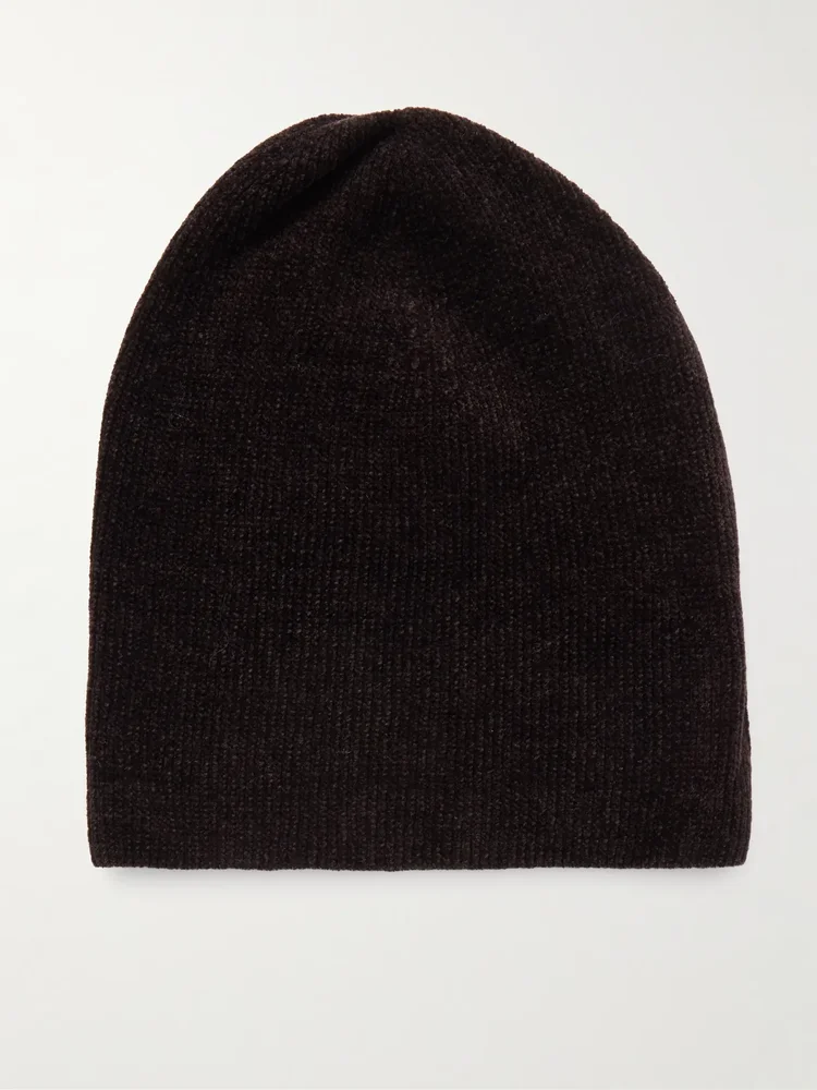 Spire Ribbed Silk Beanie