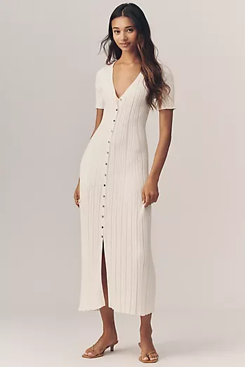 Varley Elena Knit Midi Dress