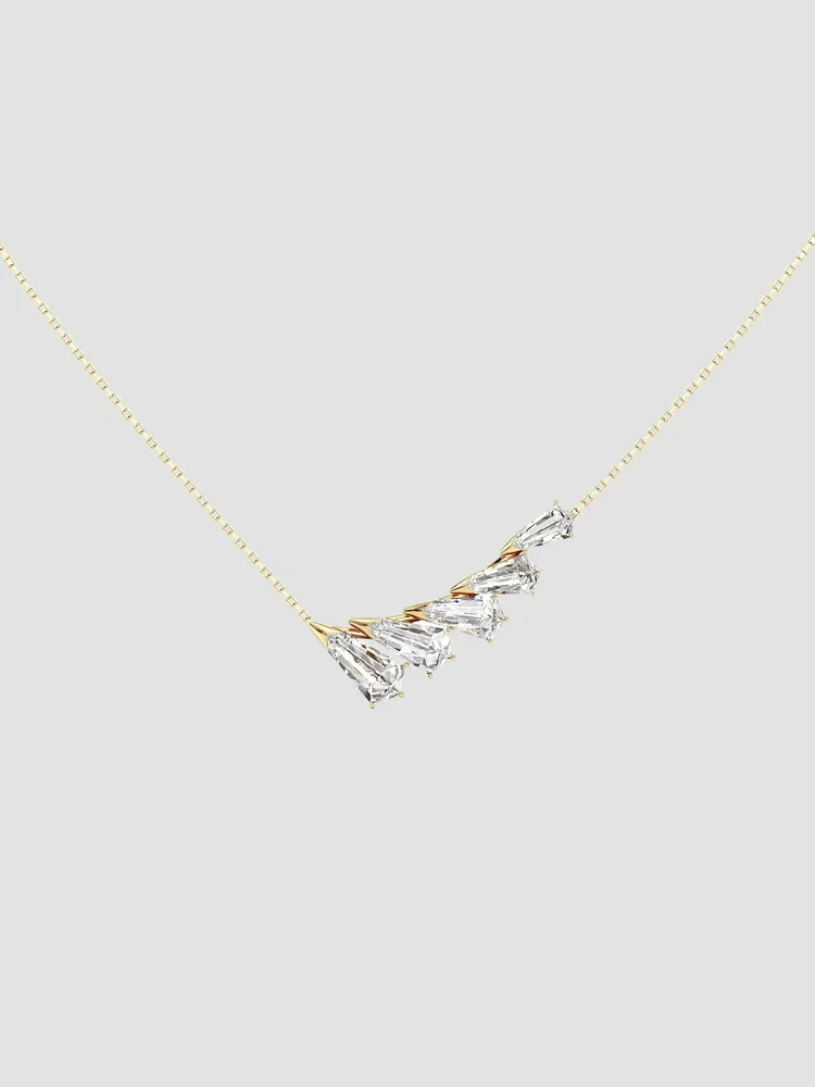 Phoenix 18K Yellow Gold & 3.33 TCW Lab-Grown Diamond Wing Pendant Necklace